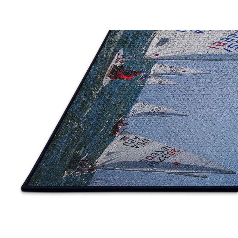 Tapis de salle à bateau de voile, Rectangle 3 pi x 5 pi