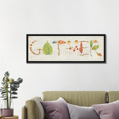 «Gather Wood Sign», impression sur toile