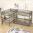 Twin Size L-Shaped Bunk Bed With Three Drawers-70556386
