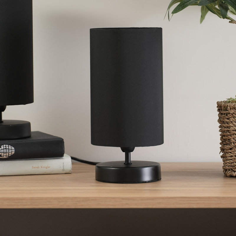Romica Metal Table Lamp, Yes, Black, Matt Black