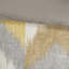 Édredon très grand / très grand jaune - coton imprimé, bourre, taies décoratives lavables à la machine