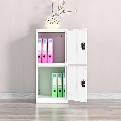 Small Corner Locker With 2 Doors And Lock Latch