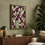Iris Garden Pattern Botanical - Wrapped Canvas-1218402436-1218402435