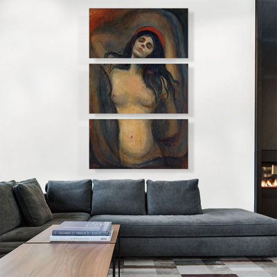 " Madonna 1894 " by Edvard Munch 3 - Pieces Painting Print