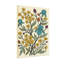 Plantes et fleurs à motif floral jaune, bleu et mauve