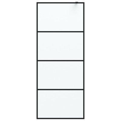 Waseca 195mm H Slab Semi-Frameless Tub Door with Clear Glass