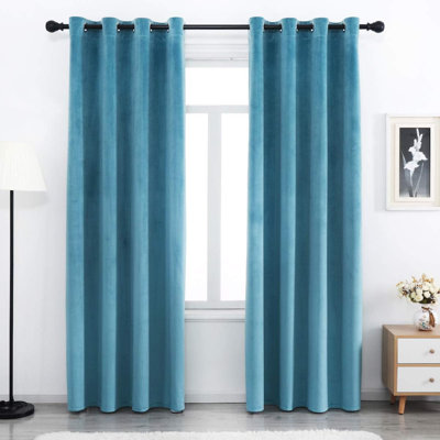 Velvet Blackout Curtain Pair