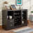 Hazen Espresso Finish Wine Cabinet III