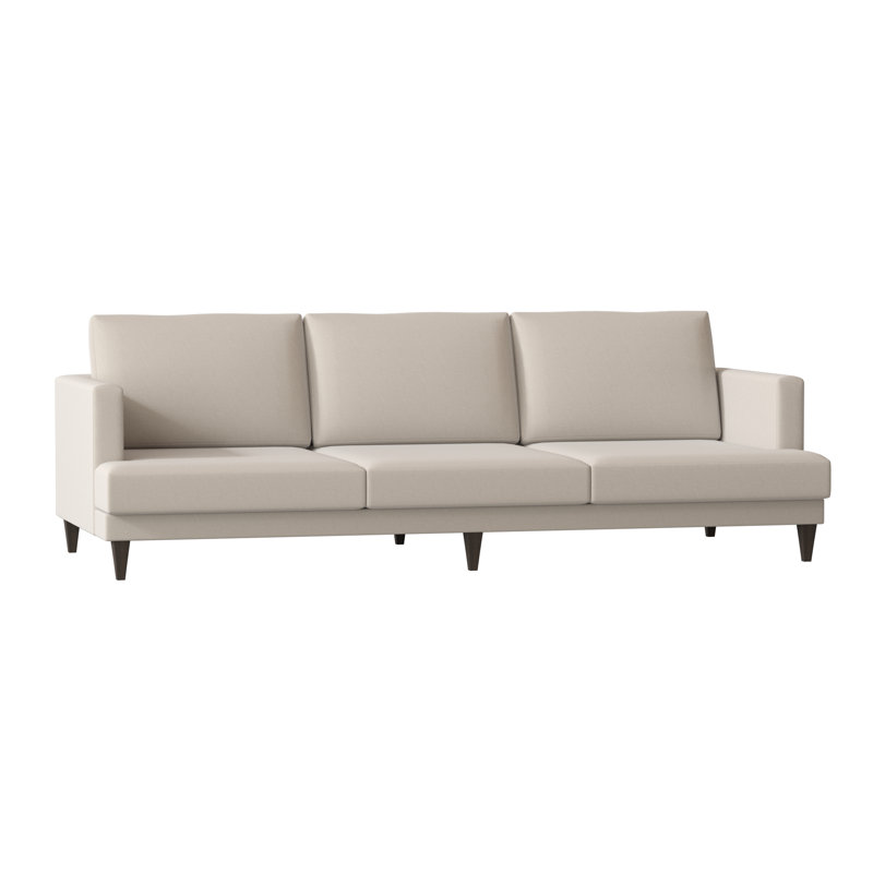 Carol Sofa, Bella Black Performance Velvet, Brown Mahogany