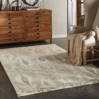 Donalda Wool Ikat Indoor Rug