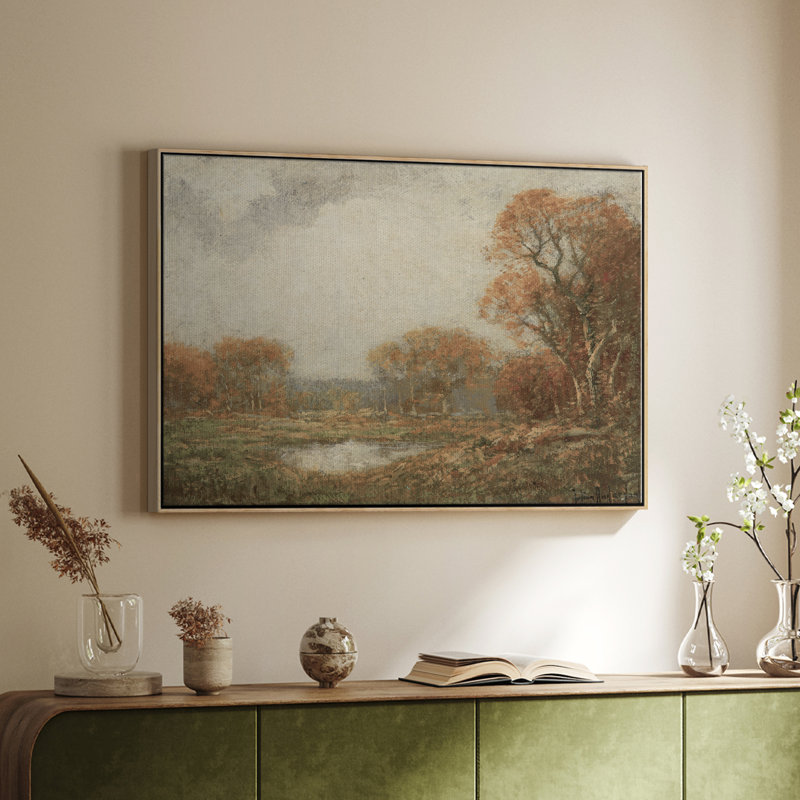 Paysage rétro DCBV, Toile tendue, H 9 po x l 13 po x P 1,5 po