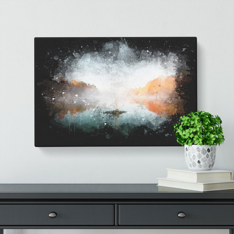 Lake Splash - Wrapped Canvas Print, 50cm H x 76cm W x 3cm D