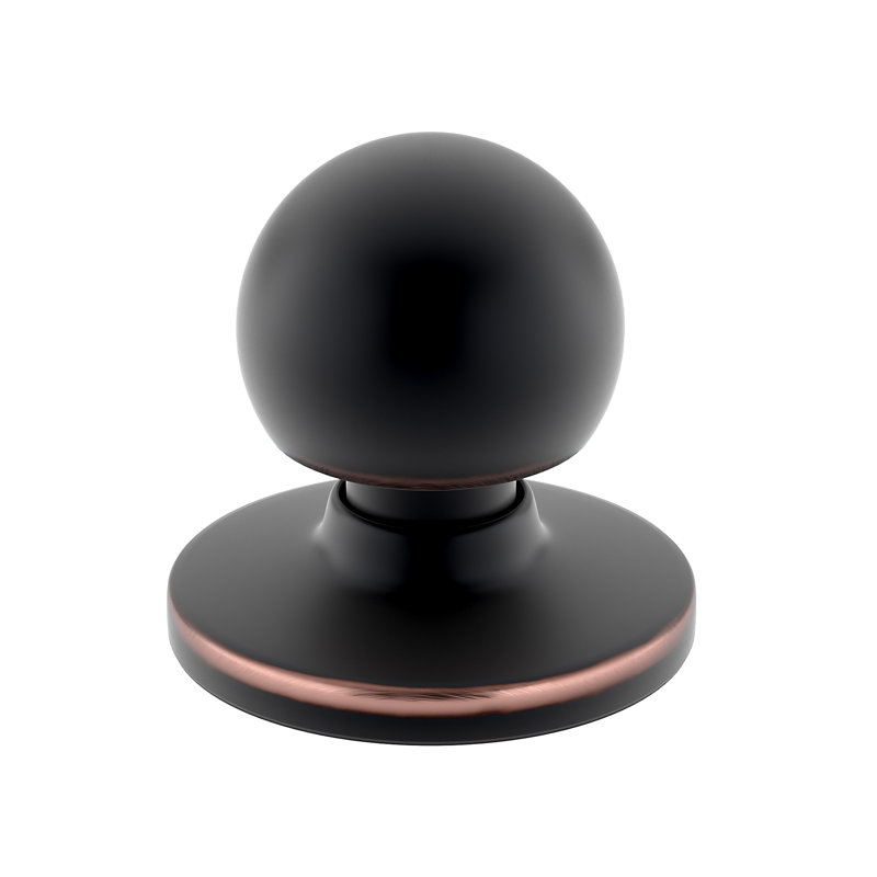 Poignée champignon Expression de 1 1/4 po de diamètre, Bronze huilé et brossé