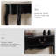 Console rétro en bois massif noir-2073331316-2073331318