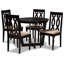4 - Person Solid Wood Solid Wood Top Four Leg Dining Set-2008970662-2008970663