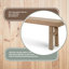 Console en bois massif de 100 po Capri