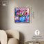 Art floral abstrait sur toile abstraite-104333744-111779748
