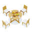 8 Seats 9 Pcs Grade-A Teak Wood Dining Set: 72" Round Table And 8 Atnas  Armless Chairs #11AT1700-99929908-77649717