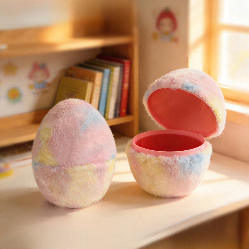  Easter Eggs Plushs Eggshells Holiday Party Decorations Candy Gift Storage Easter Egg Gift Boxes