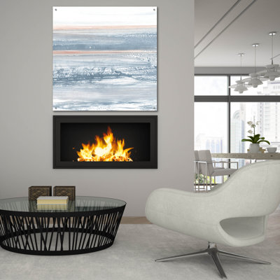  'Shimmering Southern Shores 3' by Ethan Harper Acrylic Glass Wall Art, 36" x 36"