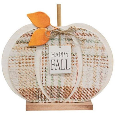 Citrouille en bois Happy Fall