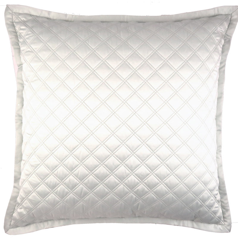Double Diamond Coverlet, King Coverlet + 3 Euro Shams, Ivory