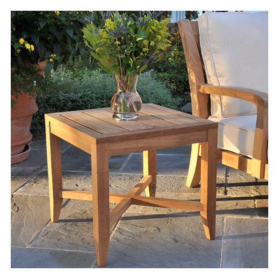 Somerset Outdoor Square Teak Side Table