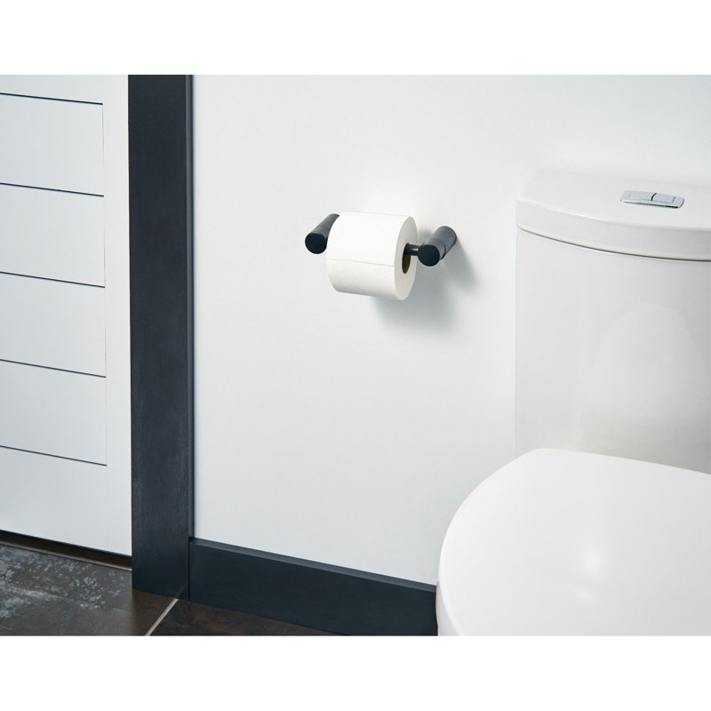 Align Wall Mounted Toilet Paper Holder, Matte Black