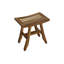 Satori d'EcoDecors, banc de douche en teck, tabouret de douche en teck, tabouret en teck pour douche intérieure, petit tabouret de douche, repose-pieds en teck, banc de douche en teck pour douche intérieure, en teck terreux-19007445