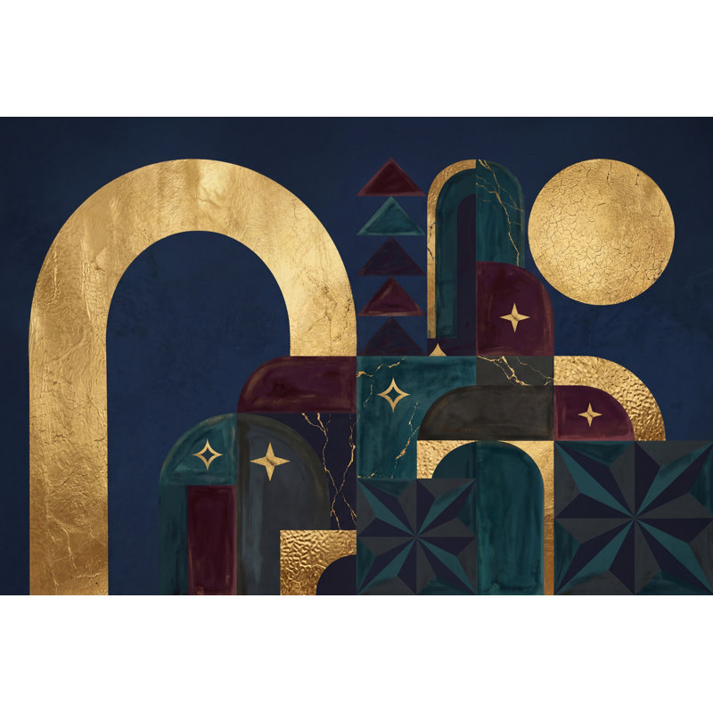 Papier peint arches Art Deco, Texturé non collé, 140 po x 108 po