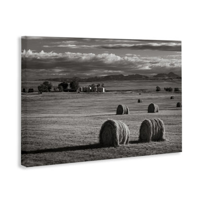 Montana Hay Bales Canvas Wall Art by Alan Majchrowicz