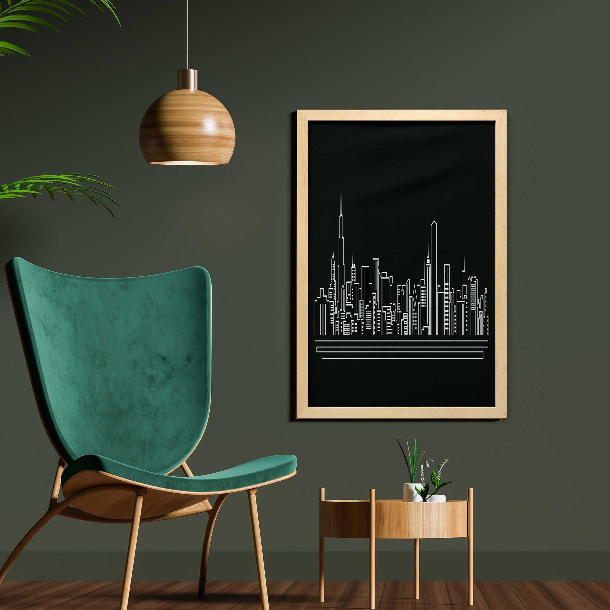 urban silhouette art