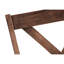 2 chaises de salle à manger, structure en bois de noyer avec revêtement brun neutre, style transitionnel pour l'espace, siège épais, rembourrage en mousse confortable