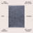 Felicdad Shag Plush Tassel Denim Blue Rug-1845098954