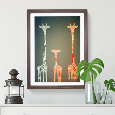 The Three Giraffes - Framed Print