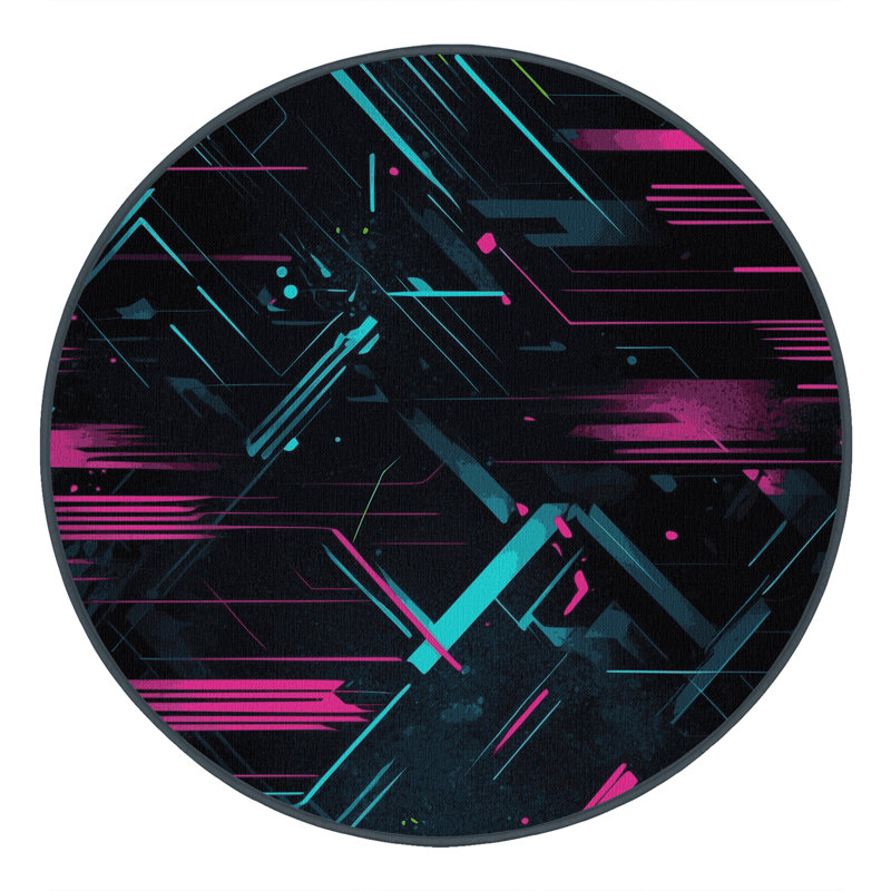 Kinetic Prism Rug, Round 7'