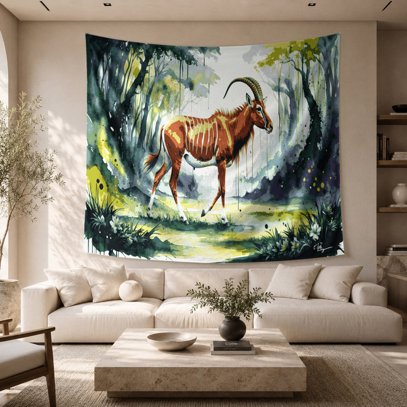 Tapisserie murale Bongo pour animaux, 26 po x 36 po