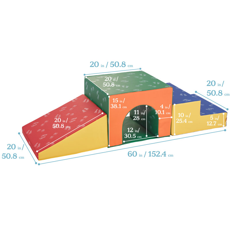 3 pièces ECR4Kids SoftZone, Assorted