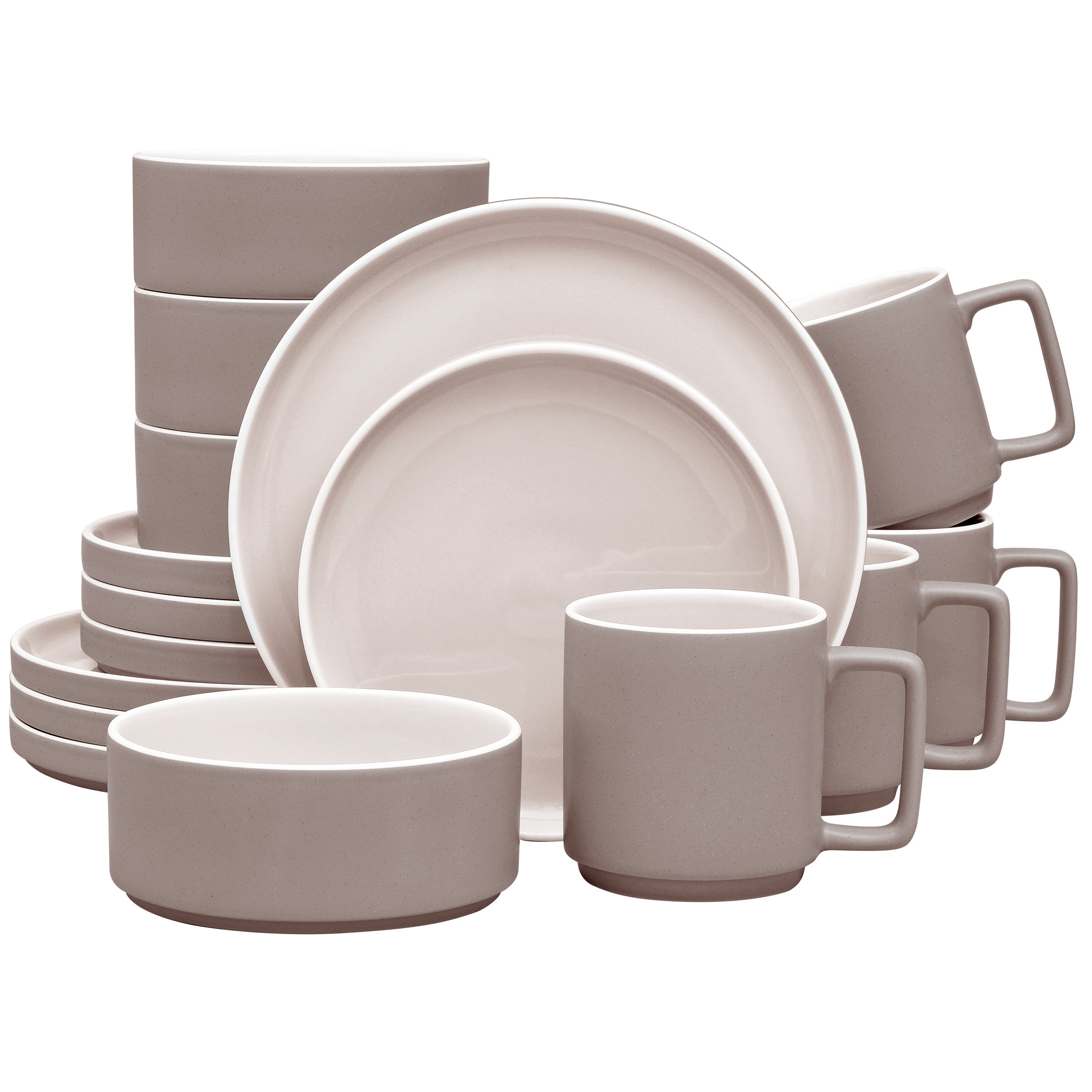 Noritake ColorTrio Stax 16-Piece Dinnerware Set