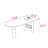 French style vintage solid wood dining table.-108190122