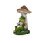 Statue solaire 14 po champignon grenouille lisant