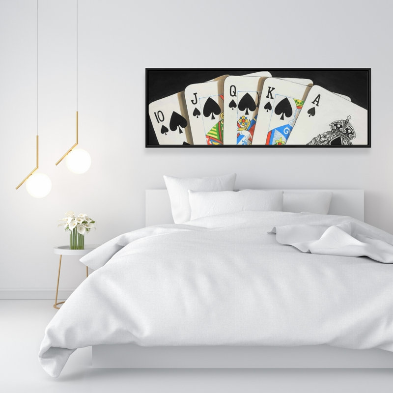 «Card Game Spades Royal Flush», toile encadrée | Décoration intérieure