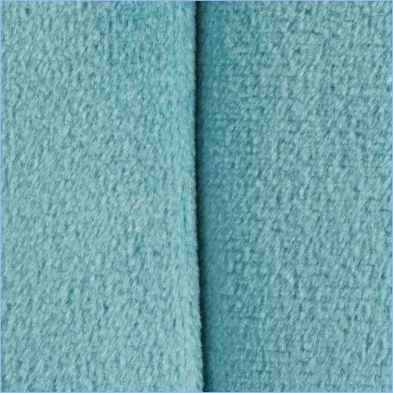 Ottoman 16'' Round Contemporary Sky Blue Velvet Footrest by LumiSource | Blue | Velvet, Blue