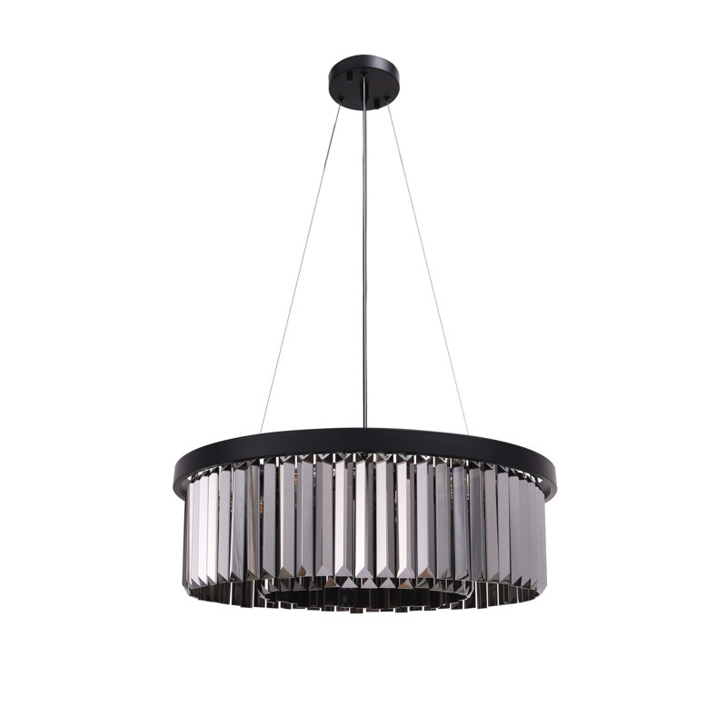 Alekzander 6 - Light Kitchen Island Pendant, Black
