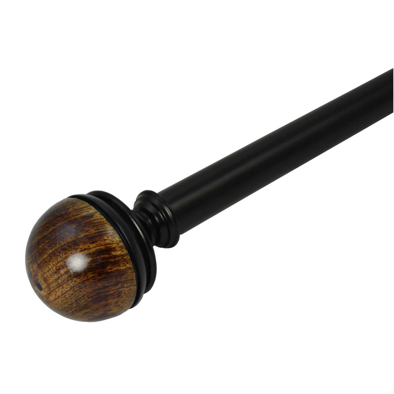 Tringle à rideau simple réglable 1 po Kaper, 72" - 144"