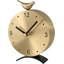 Horloge créative en laiton - Horloge de bureau silencieuse, horloge décorative élégante pour la maison et le bureau, horloge de table en laiton rétro, idée de cadeau pour la pendaison de crémaillère et l'anniversaire