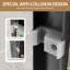 Porte de douche coulissante à cadre réglable en aluminium noir mat avec verre trempé transparent et poignées doubles pour plus de sécurité et de durabilité