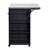 Outdoor Extendable Kitchen Island with Stainless Steel Top, Side Spice Rack, Drawers, and Storage Cabinet for Backyard, BBQ, or Parties