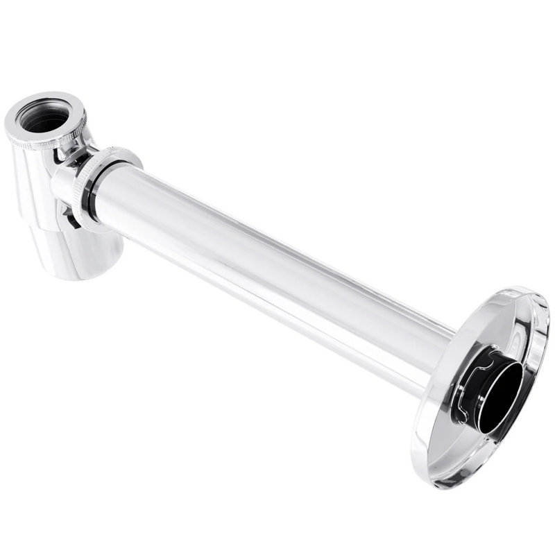 Solid Brass Bottle Trap in Chrome, Chrome