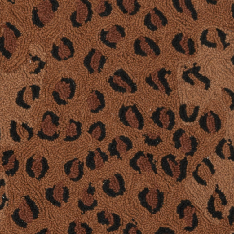 Altman Hand Hooked Wool Animal Print Rug